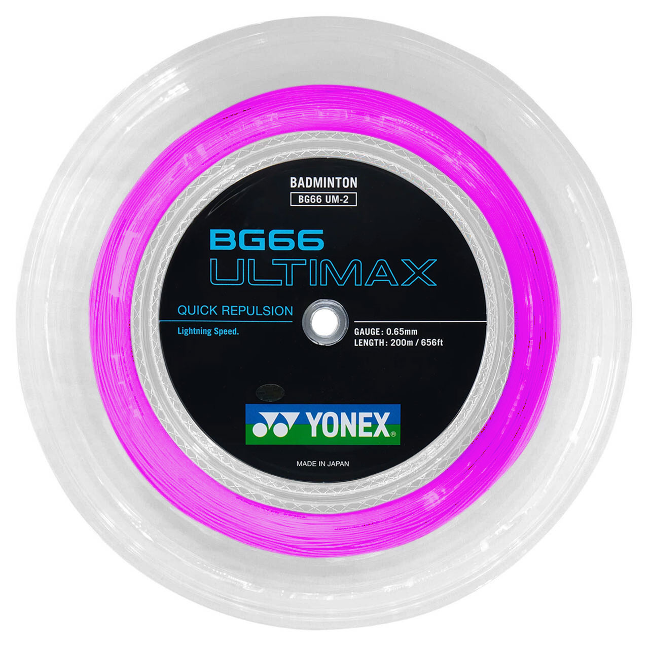 Yonex BG66 Ultimax 0.65mm Badminton 200M Reel - W & D Strings