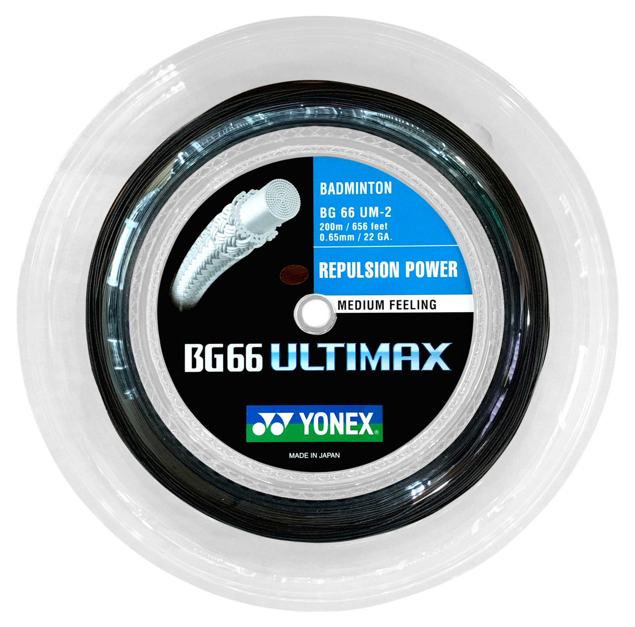 Yonex BG66 Ultimax 0.65mm Badminton 200M Reel - W & D Strings