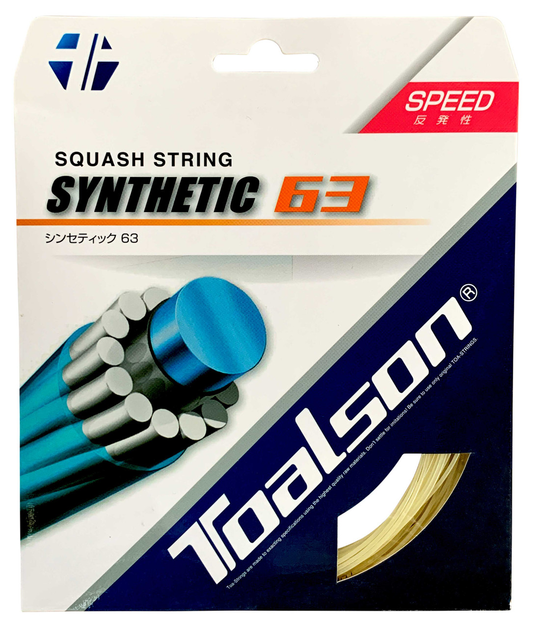 TOALSON  PROGRASSIONⅡ Toalson Synthetic 63 18 1.20mm Squash Set - W & D Strings