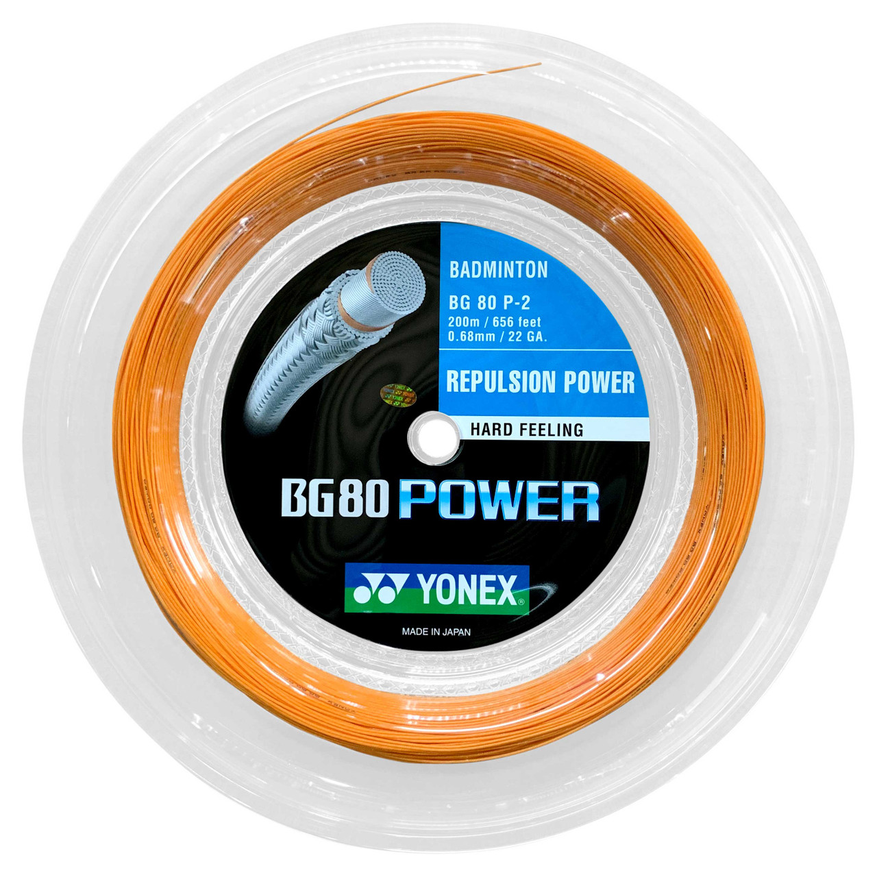 Yonex BG80 Power 0.68mm Badminton 200M Reel - W & D Strings