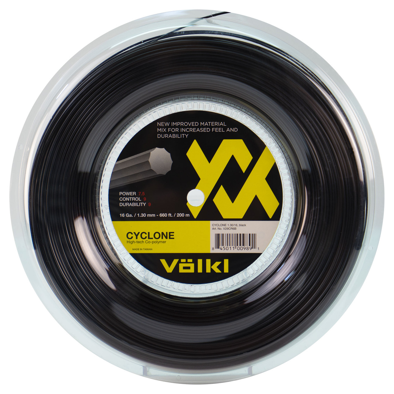 Volkl Cyclone 16 1.30mm 200M Reel Racquet Depot UK