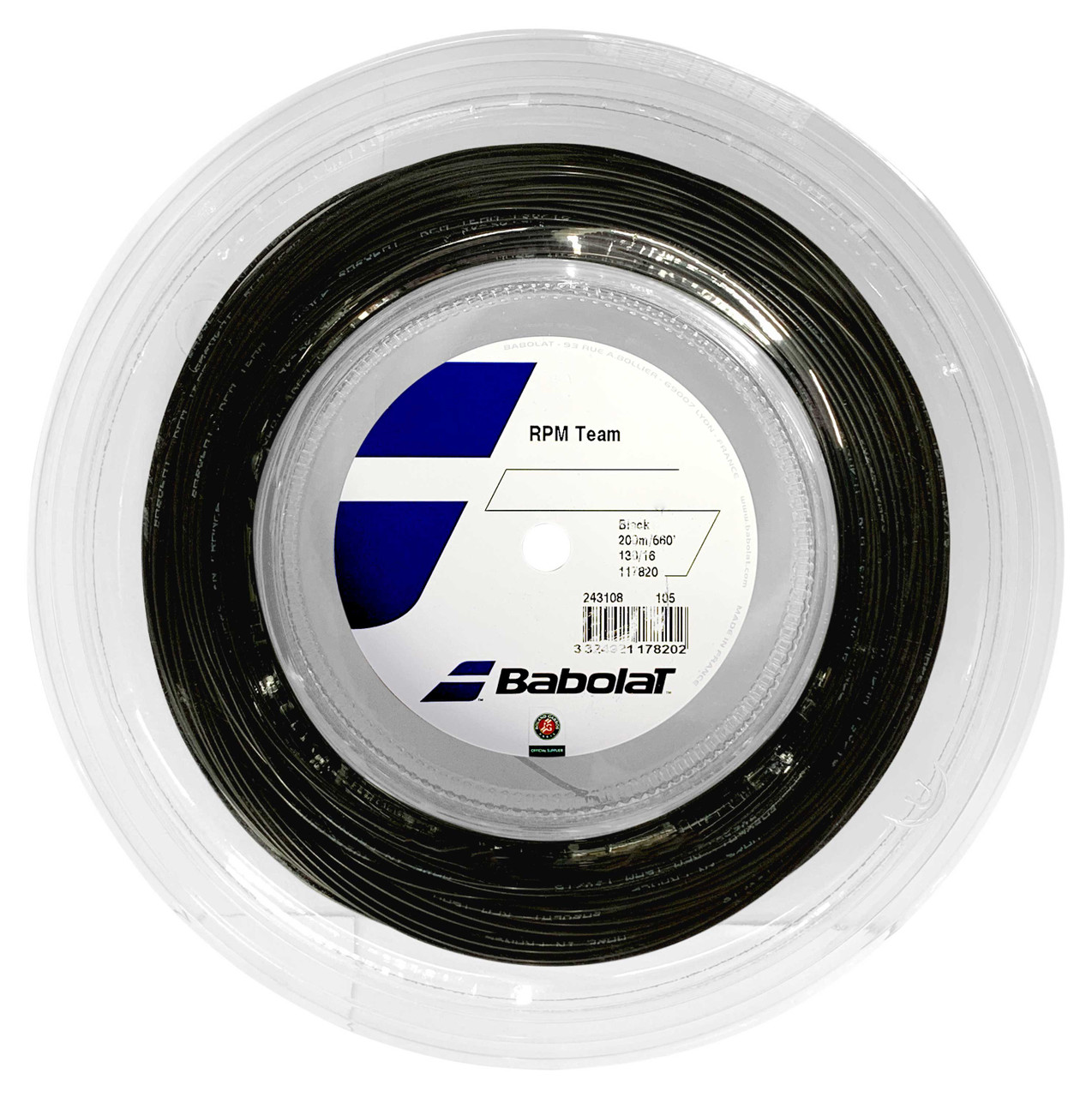 Babolat RPM Team 16 1.30mm 200M Reel Racquet Depot UK