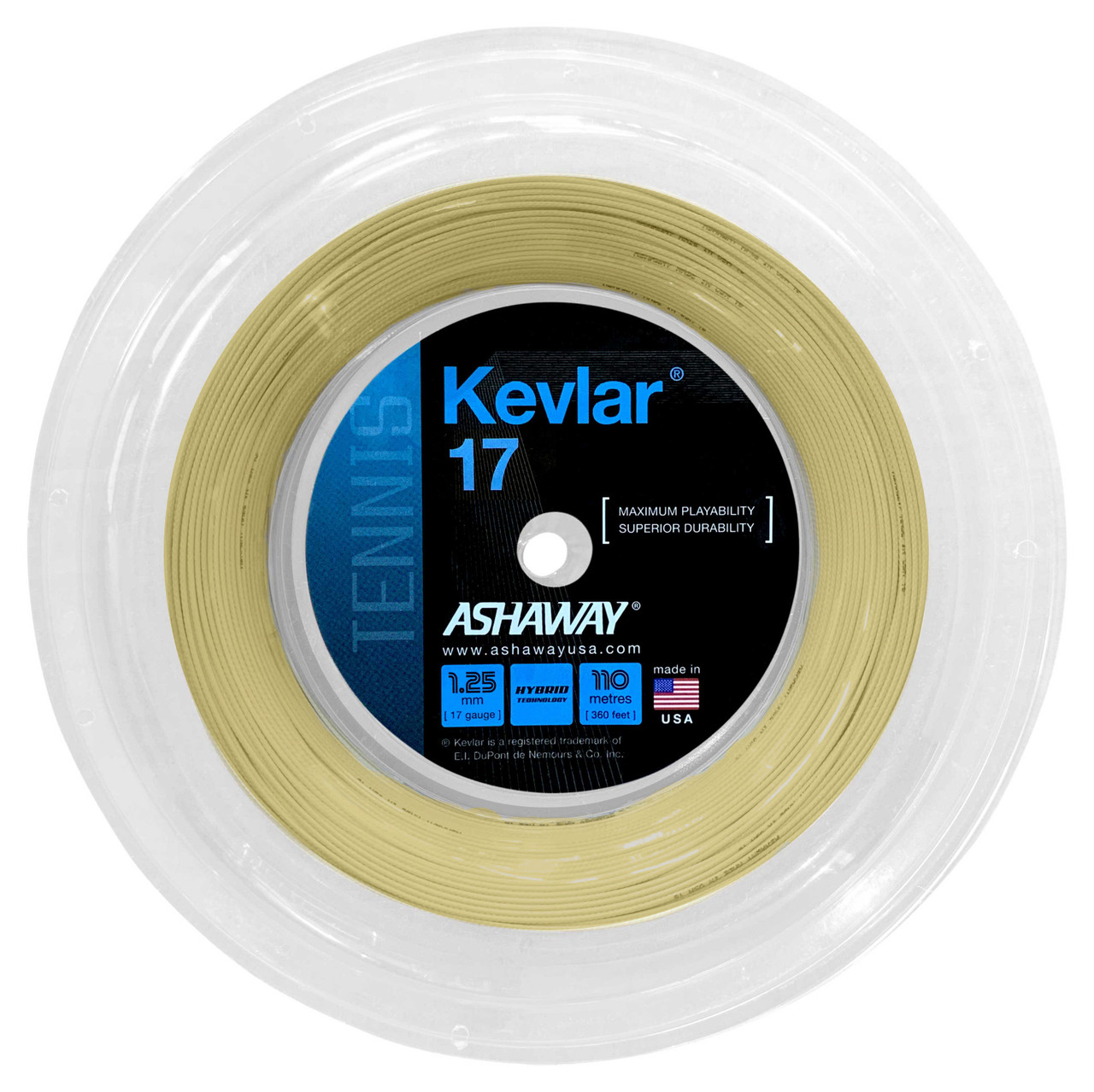 Ashaway Kevlar 17 1.25mm 110M Reel - W & D Strings