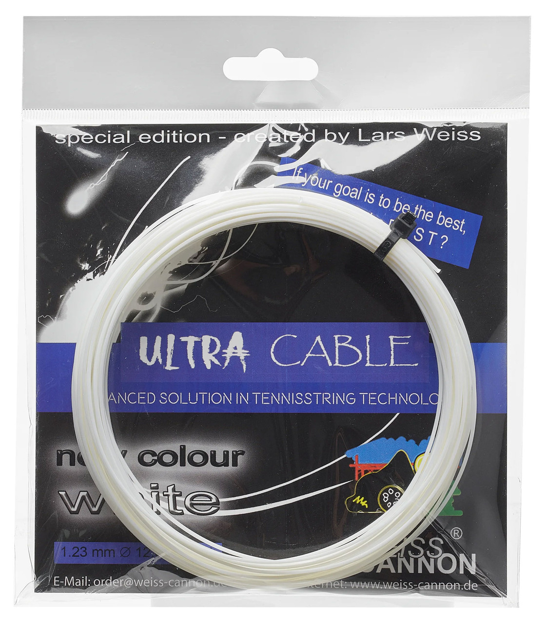 Weiss Cannon Ultra Cable 17 1.23mm Set - Racquet Depot UK