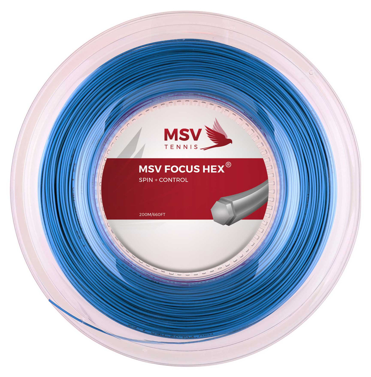 MSV Focus-Hex 16L 1.23mm 200M Reel - W & D Strings