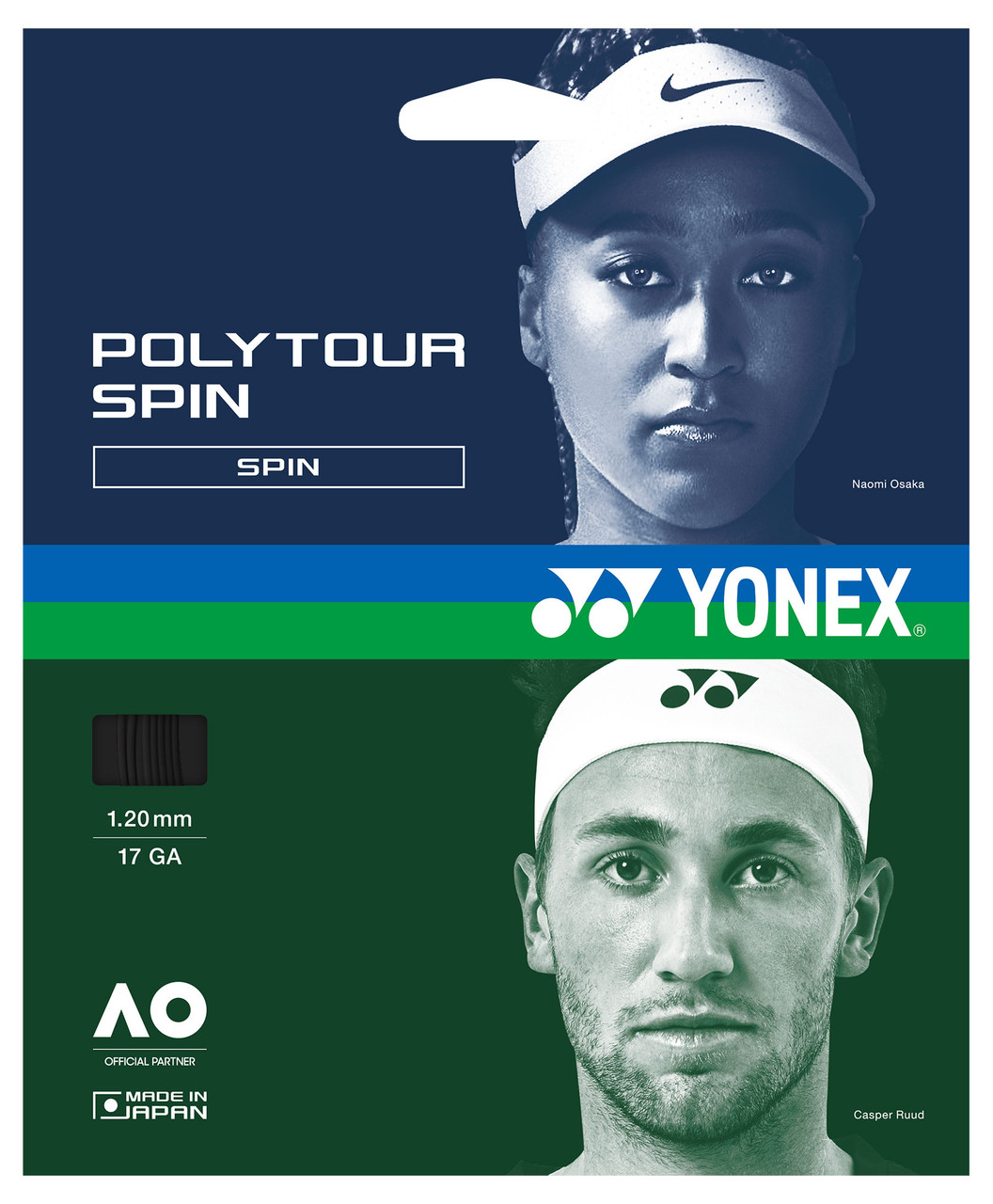 Yonex Poly Tour Spin 17 1.20mm Set - Racquet Depot UK