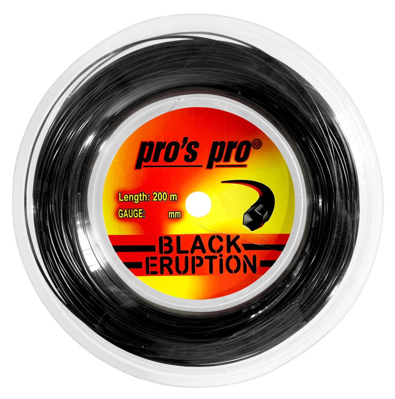 Pro's Pro Black Eruption 17 1.18mm 200M Reel Racquet Depot UK