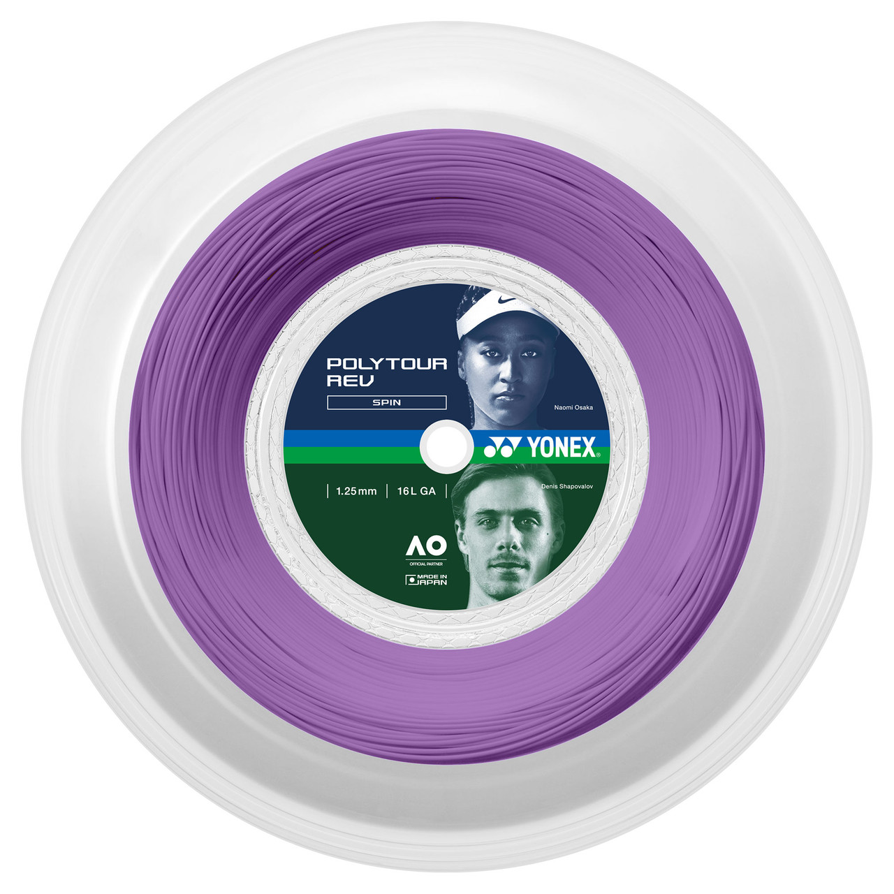 Yonex Poly Tour Rev 16L 1.25mm 200M Reel - W & D Strings