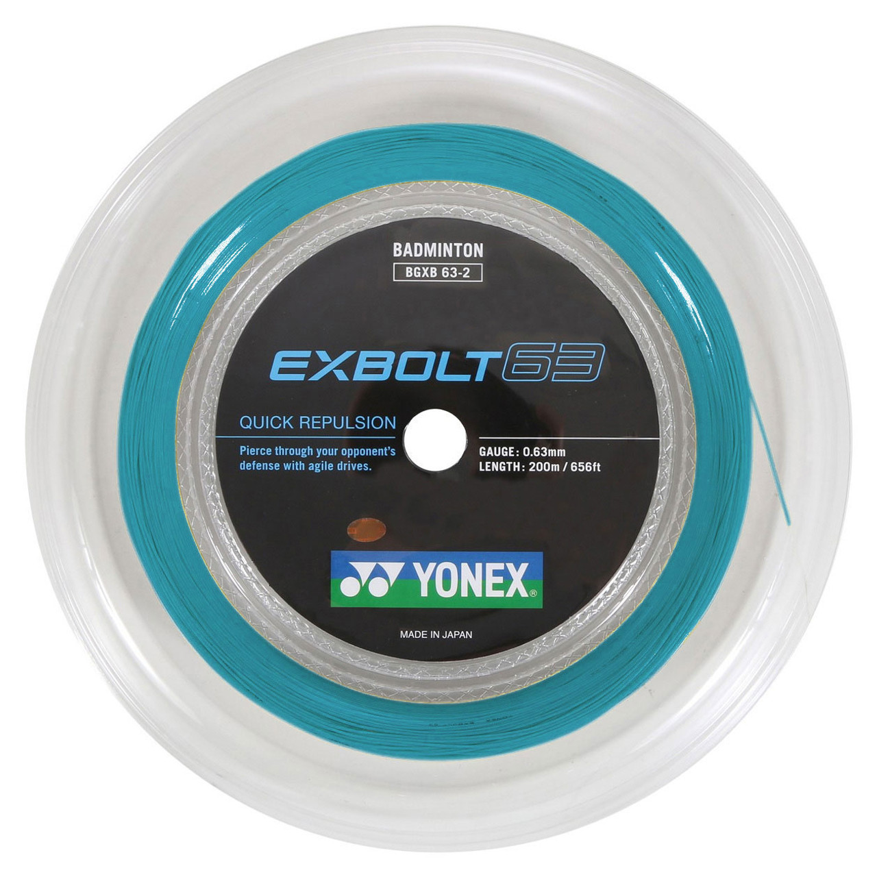 Yonex Exbolt 63 0.63mm Badminton 200M Reel - W & D Strings