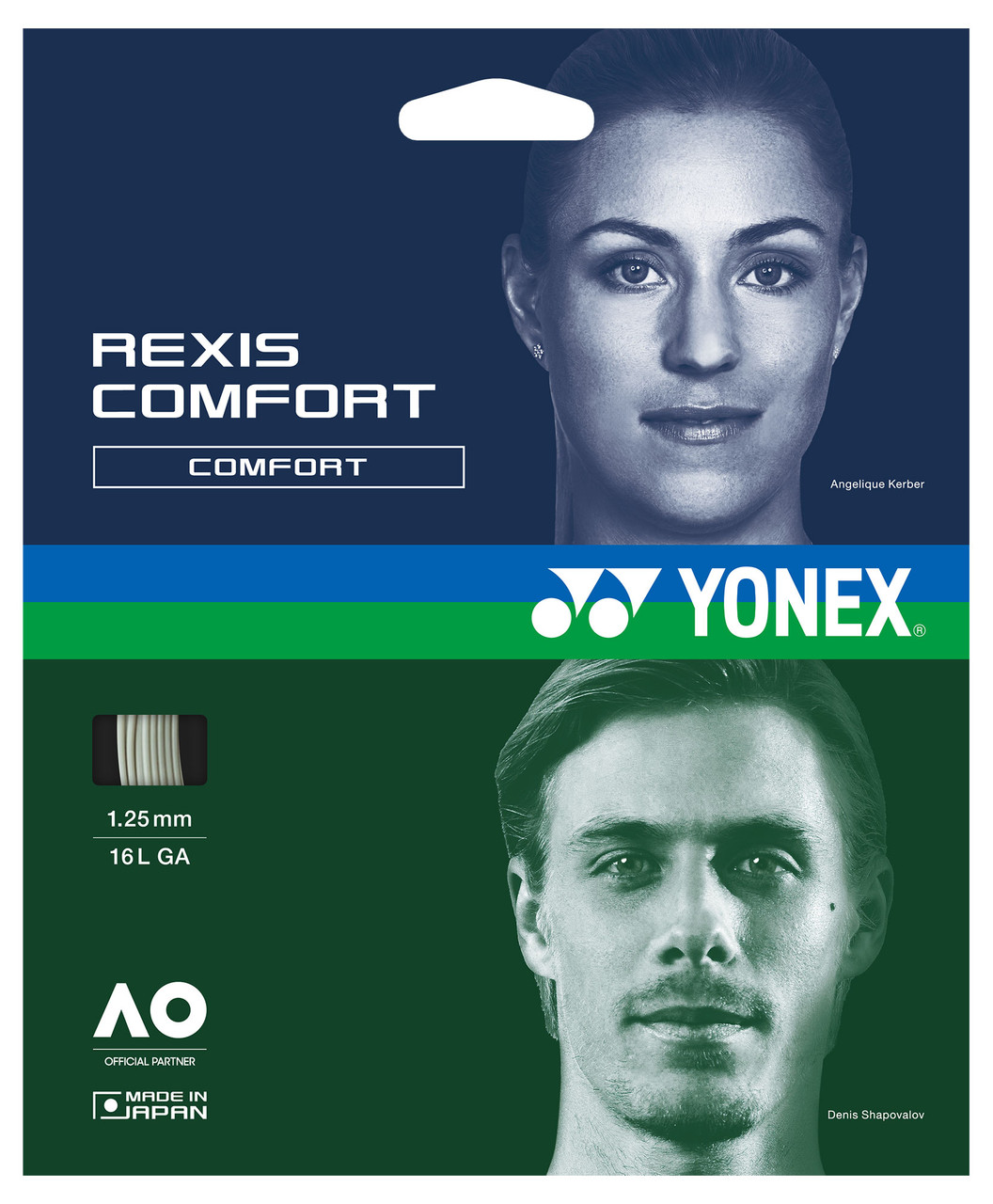 Yonex Rexis Comfort 16L 1.25mm Set - W & D Strings