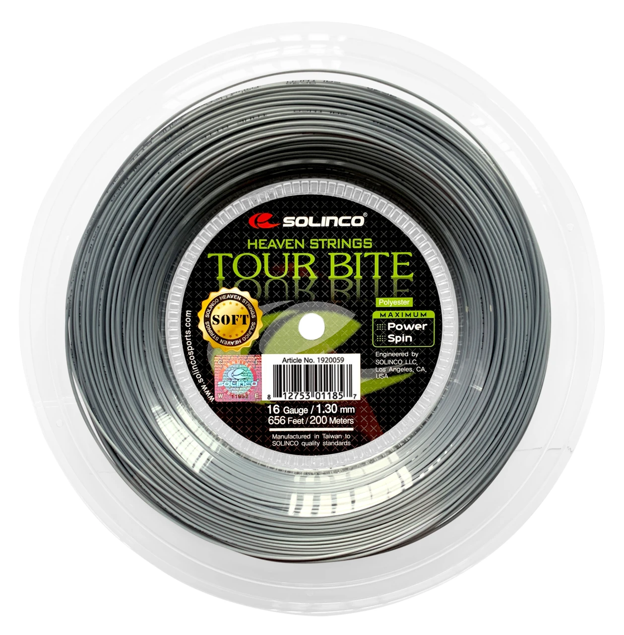Produktbild von Pro Supex Tennis String Solinco Tour Bite Soft 16L Tennis String Set Silver Solinco Confidential