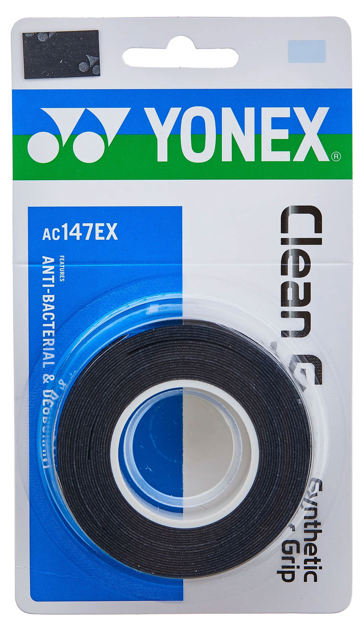 YONEX ヨネックス Yonex Clean Grap Overgrip 3 Pack - Racquet Depot UK