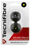 Tecnifibre Single Yellow Dot Squash Balls 2 Pack