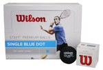 Wilson Staff Blue Dot Squash Balls 12 Pack Wilson Staff Blue Dot Squash Balls 12 Pack