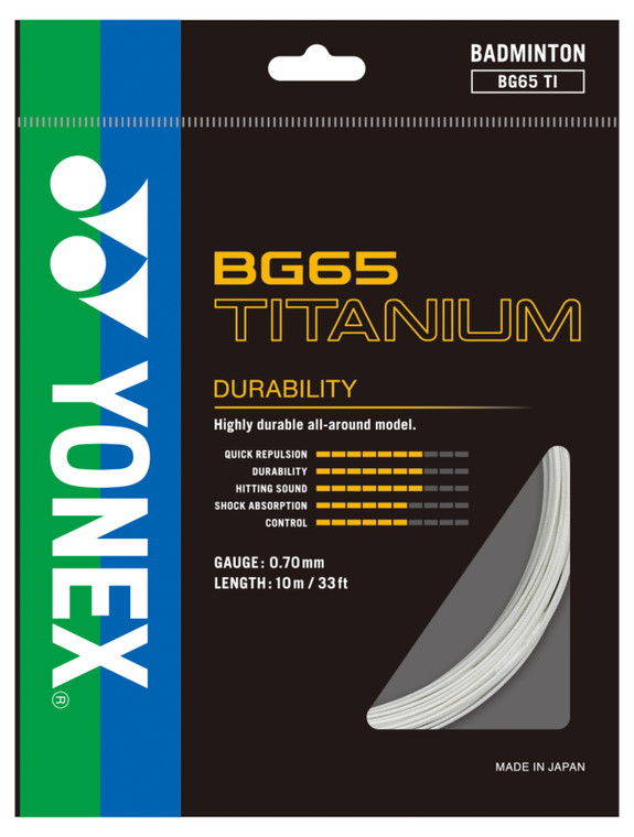 Yonex BG65Ti 0.70mm Badminton Set