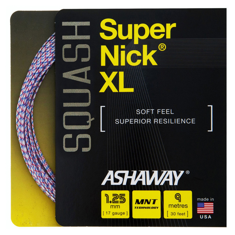 Ashaway SuperNick XL 17 1.25mm Squash Set