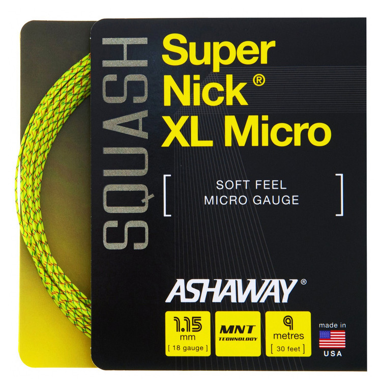 Ashaway SuperNick XL Micro 18 1.15mm Squash Set