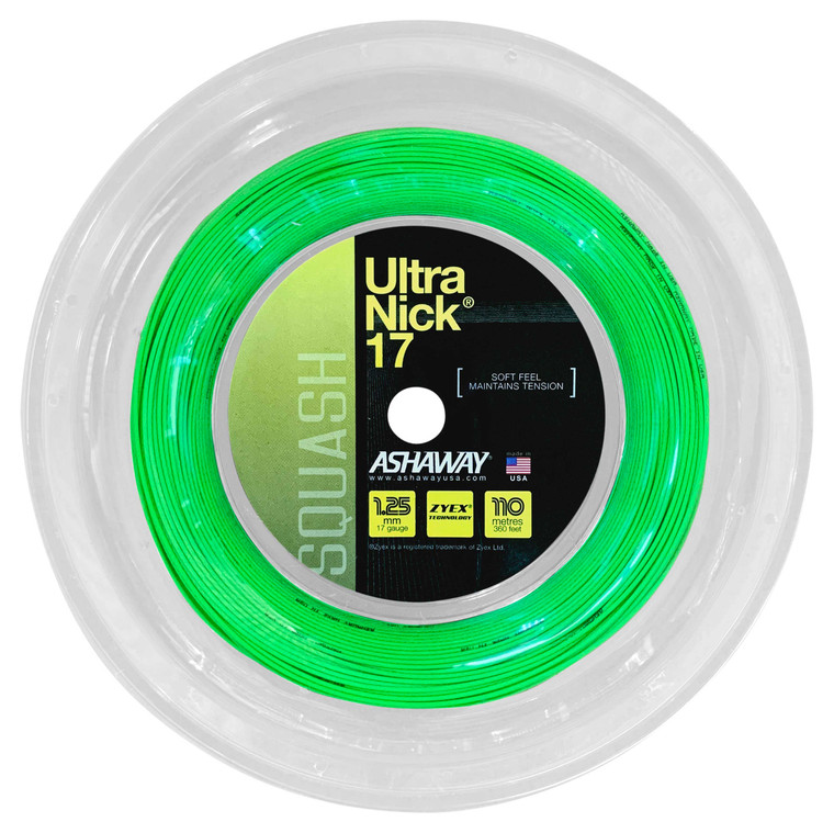 Ashaway UltraNick 17 1.25mm Squash 110M Reel