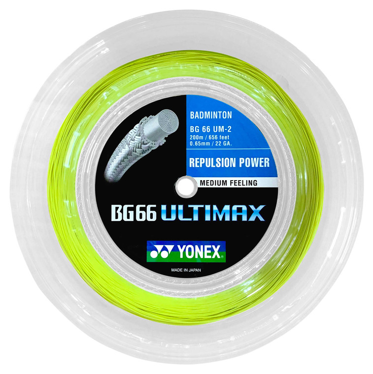 Yonex BG66 Ultimax 0.65mm Badminton 200M Reel