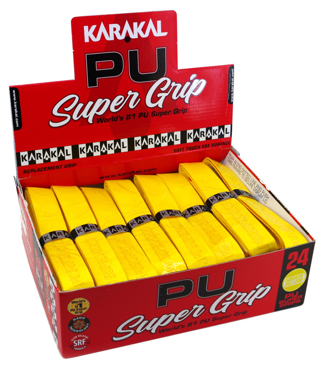 Karakal PU Super Grip Squash Badminton Replacement Grip 24 Pack