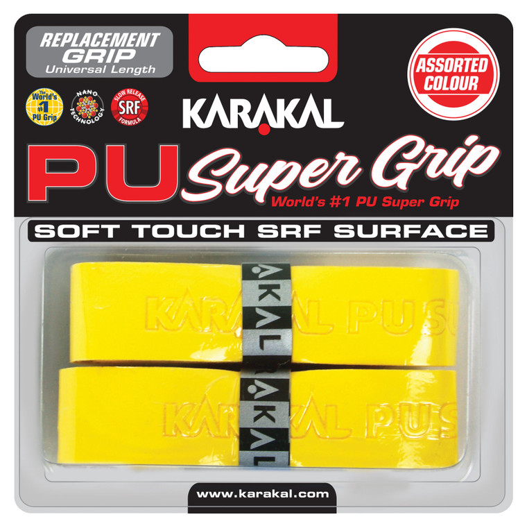 Karakal PU Super Grip Universal Replacement Grip 2 Pack