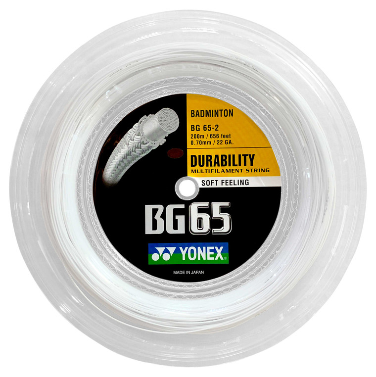 Yonex BG65 0.70mm Badminton 200M Reel