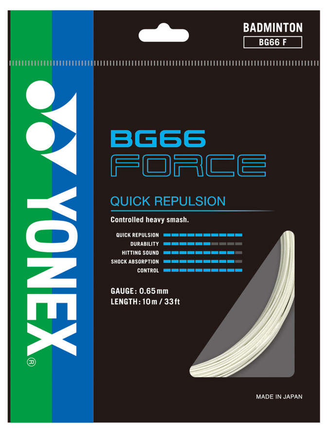 Yonex BG66 Force 0.65mm Badminton Set