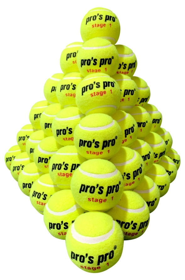 Pro's Pro Stage 1 Green Junior Tennis Balls 60 Pack