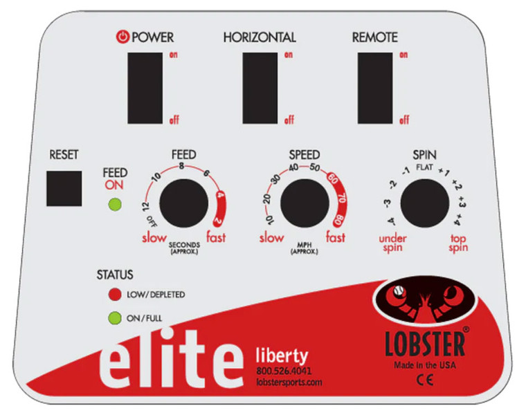 Lobster Elite Liberty Control Panel