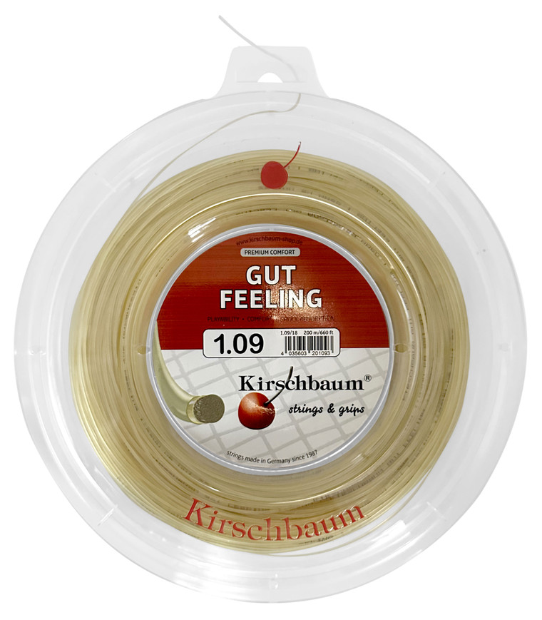 Kirschbaum Gut Feeling 19 1.09mm Squash 200M Reel