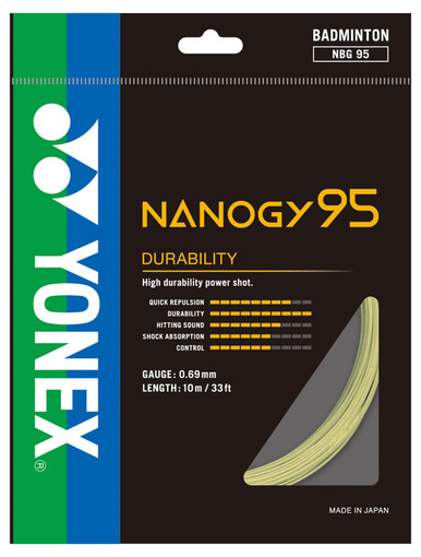 YONEX NANOGY 95 100mロール　新品未使用品早い者勝ち Yonex Nanogy 95 Badminton String – Skylar Sun Sports