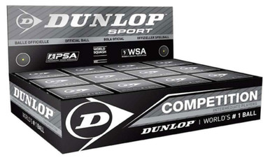 Lot De 12 Balles De Squash Dunlop Pro – Blanches, Ballon Officiel WSF, Boîte Individuelle