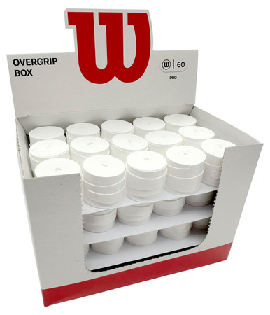 60 Pezzi Wilson Tennis Pro Overgrip, Impugnature Assortite Per Tennis, Squash, Badminton, Lunghezza 120cm