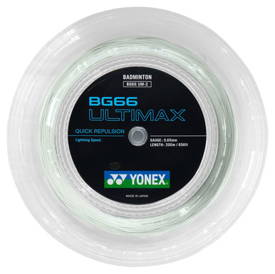 Yonex BG66 Ultimax 0.65mm Badminton 200M Reel - W & D Strings