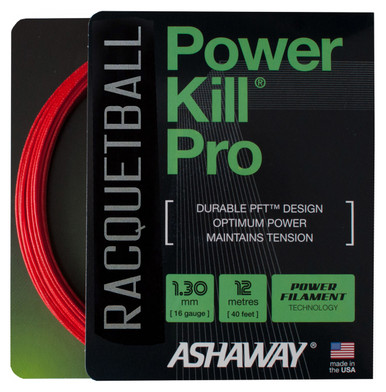 Ashaway PowerKill Pro 16 1.30mm Racquetball Set - Apollo Leisure