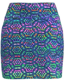 AB SPORT Batik Multi Print Pull On Women's Golf Skirt