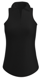 AB SPORT Black Heather UV 40+ Racerback Sleeveless Polo