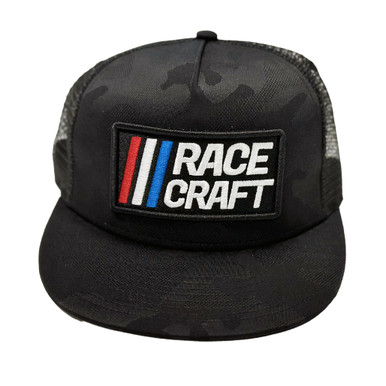 RCFT50224, flatbill, speedway deluxe, stealth camo trucker