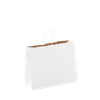 Duo Kraft / White Short Milan Bag Pack of 50
