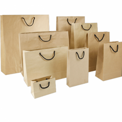 Boutique Brown Kraft Rope Handle Bags