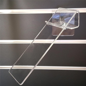 Rotating Acrylic Shoe Shelf for Slat Wall