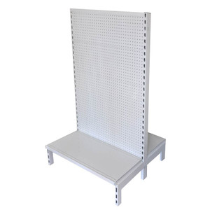 Gondola Shelving Unit- Double Sided White