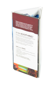 Menu Holder DL 6 sided Triangle