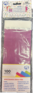 PURPLE TYVEK 19mm Wristbands    Pack of 100