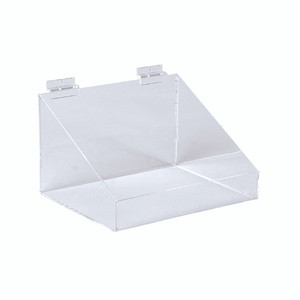 Slatwall Acrylic Display Bin with low front (293w x 200d x 150h)
