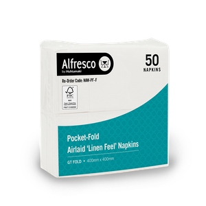 Quilted Pocket Fold Napkin White    CTN  900