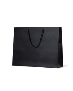 Laminated Matte Galleria Black Paper Bag