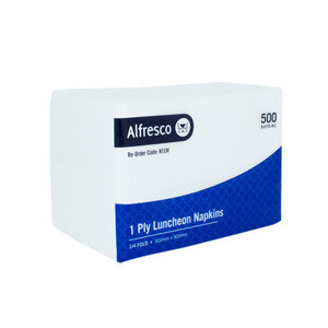 Alfresco Lunch Napkin 1 ply 1/4 Fold NILW-F