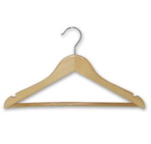 Natural timber children's hanger. 
Dimensions are 350mm W x 200mm H.

 