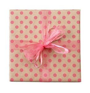 Spot On Kraft Wrap Peach